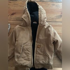 🍎Boys Carhartt Jacket Flannel quilt lined size 6